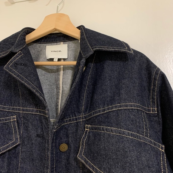 vince denim utility jacket